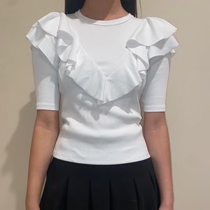 Veronica Beard White Knit Top